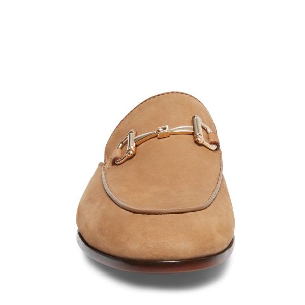 Mokasyny Męskie Steve Madden Dazling Camel Nubuck Brązowe | SM-845TS