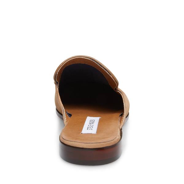 Mokasyny Męskie Steve Madden Dazling Camel Nubuck Brązowe | SM-845TS