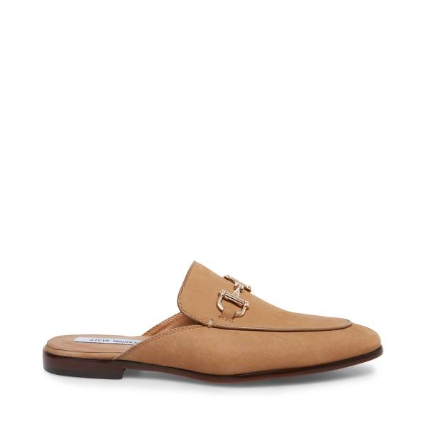 Mokasyny Męskie Steve Madden Dazling Camel Nubuck Brązowe | SM-845TS