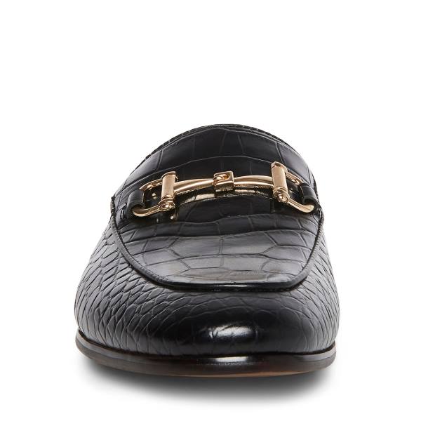 Mokasyny Męskie Steve Madden Dazling-c Crocodile Czarne | SM-063WT