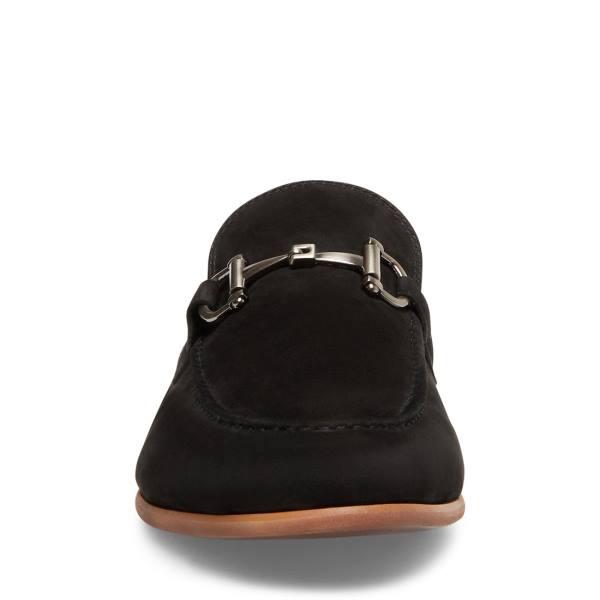 Mokasyny Męskie Steve Madden Debinair Nubuck Czarne | SM-912QG