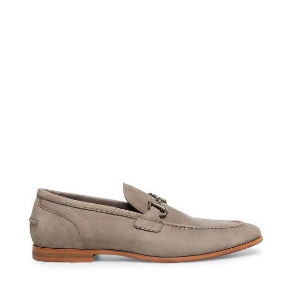 Mokasyny Męskie Steve Madden Debinair Nubuck Szare | SM-945PI