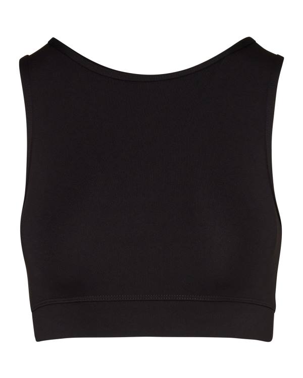 Najfatalniejszy Damskie Steve Madden Cropped Active Tank Czarne | SM-350EC