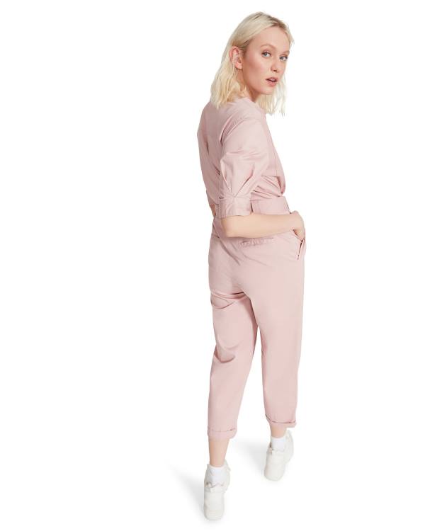 Najfatalniejszy Damskie Steve Madden Flying Private Jumpsuit Głęboka Różowe | SM-037QB