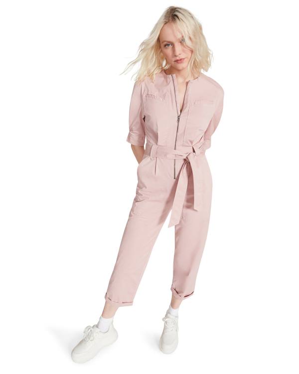 Najfatalniejszy Damskie Steve Madden Flying Private Jumpsuit Głęboka Różowe | SM-037QB