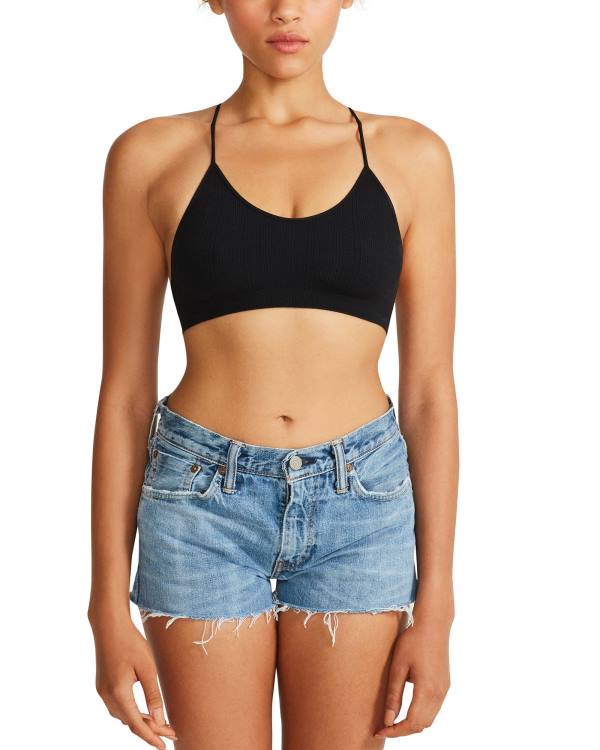 Najfatalniejszy Damskie Steve Madden The Ella Mesh Bralette Czarne | SM-409TV