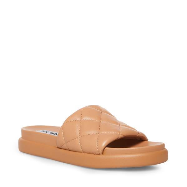 Sandały Damskie Steve Madden Abell Tan Brązowe | SM-352RS