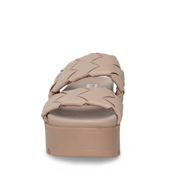 Sandały Damskie Steve Madden Briar Taupe Szare Brązowe | SM-219EL