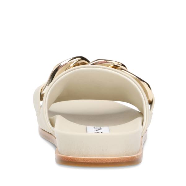 Sandały Damskie Steve Madden Delay Bone Beżowe | SM-630CS