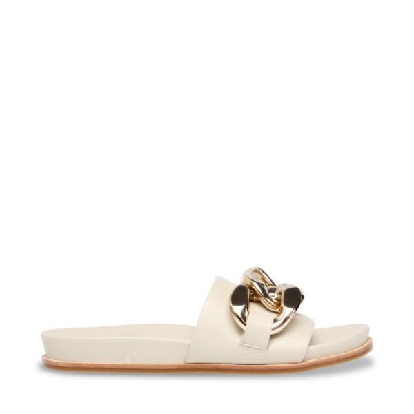 Sandały Damskie Steve Madden Delay Bone Beżowe | SM-630CS