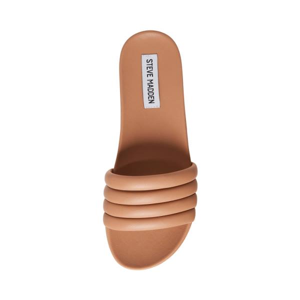 Sandały Damskie Steve Madden Drips Tan Beżowe | SM-612BT