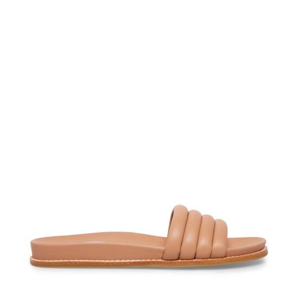 Sandały Damskie Steve Madden Drips Tan Beżowe | SM-612BT