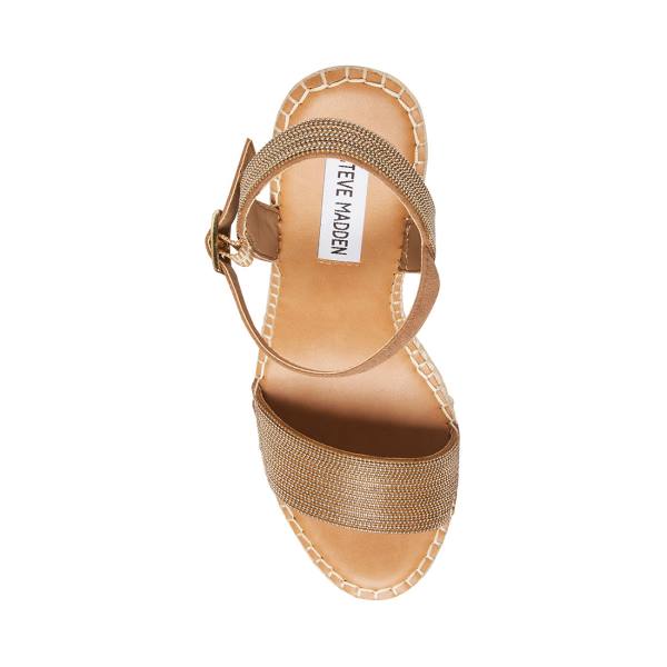 Sandały Damskie Steve Madden Gamora Taupe Szare Brązowe Kolorowe | SM-917AC