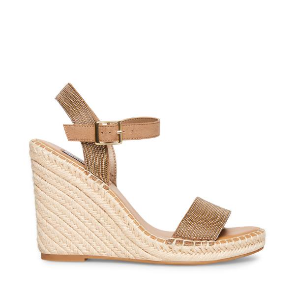 Sandały Damskie Steve Madden Gamora Taupe Szare Brązowe Kolorowe | SM-917AC