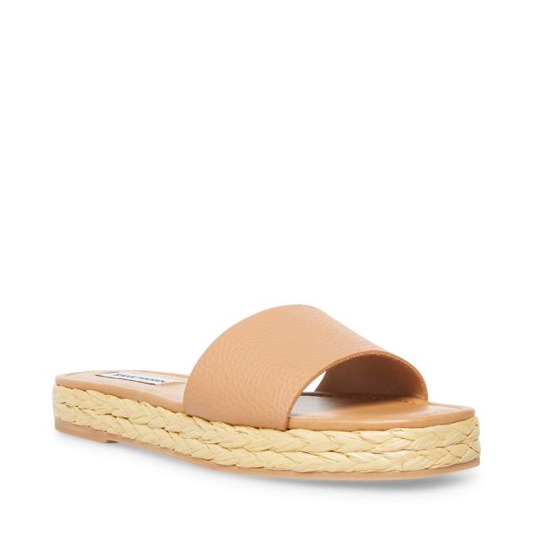 Sandały Damskie Steve Madden Gloriana Tan Brązowe | SM-795QA