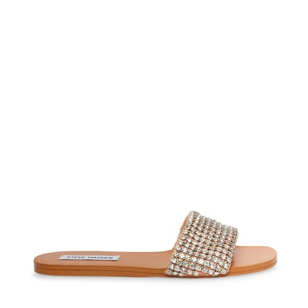 Sandały Damskie Steve Madden Heather Natural Beżowe | SM-394RB