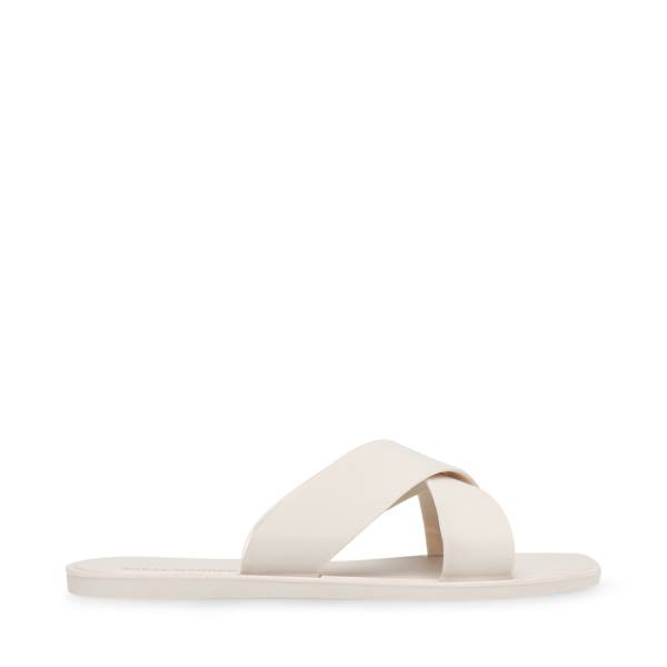 Sandały Damskie Steve Madden Horizon Off-white Białe | SM-960CR