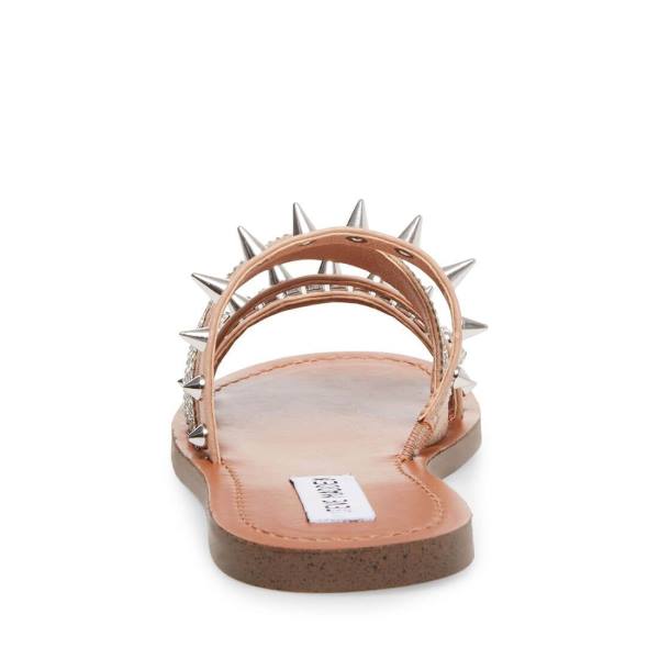 Sandały Damskie Steve Madden Lindy Natural Beżowe Kolorowe | SM-180PY