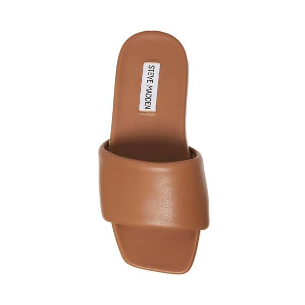 Sandały Damskie Steve Madden Mosy Mocha Beżowe | SM-284VB