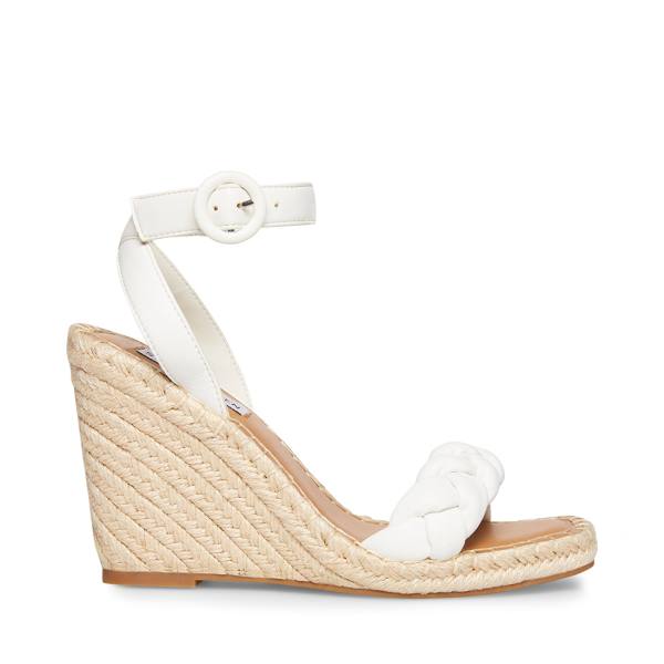 Sandały Damskie Steve Madden Novah Białe | SM-245MA