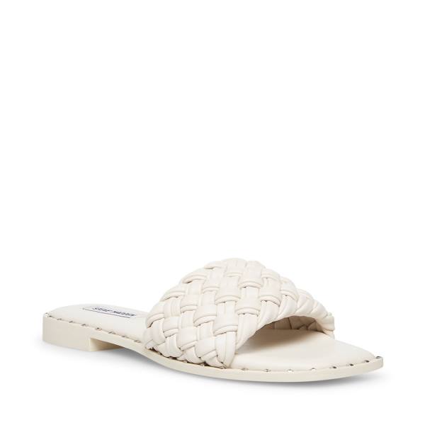 Sandały Damskie Steve Madden Santina Bone Beżowe | SM-347GC