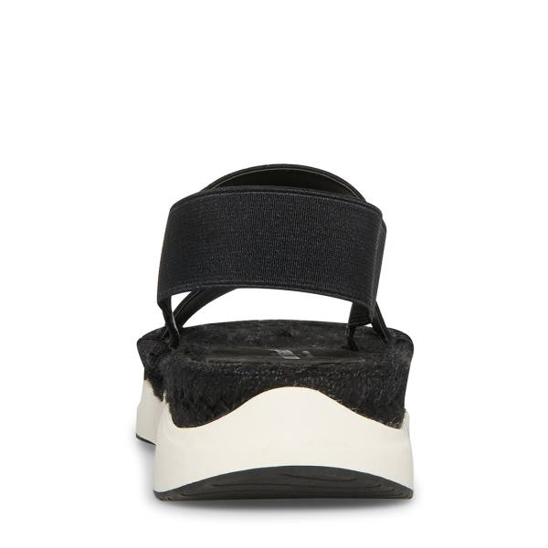 Sandały Damskie Steve Madden Sirrius Fabric Czarne | SM-894HW