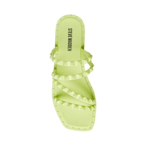 Sandały Damskie Steve Madden Skyler-j Lime Głęboka Zielone | SM-051TJ