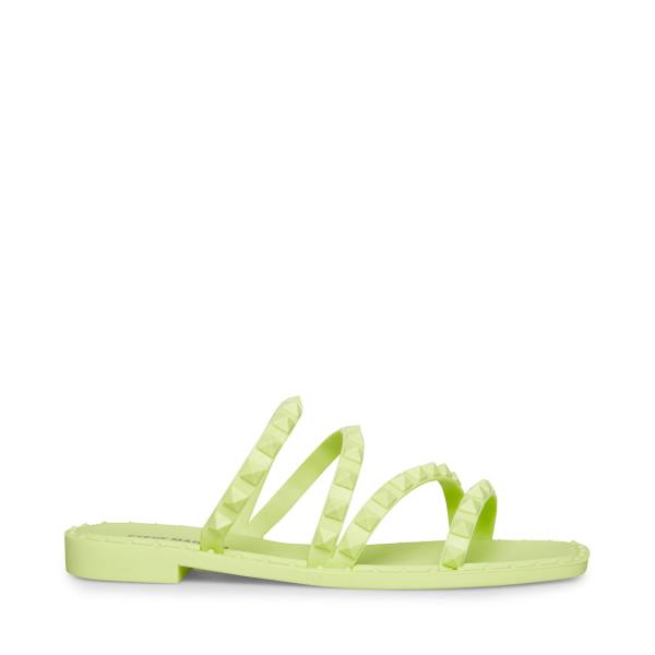 Sandały Damskie Steve Madden Skyler-j Lime Głęboka Zielone | SM-051TJ