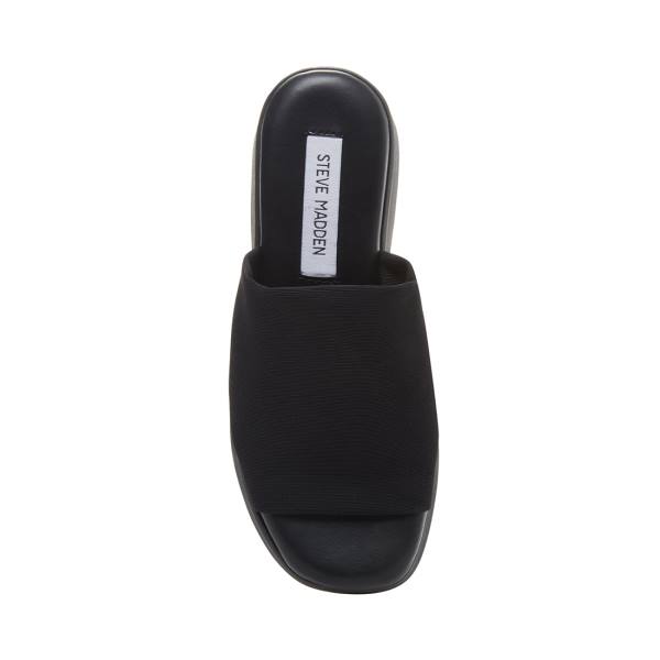 Sandały Damskie Steve Madden Slinky30 Czarne | SM-748RW