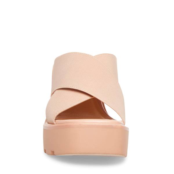 Sandały Damskie Steve Madden Smash Nude Beżowe | SM-127NK