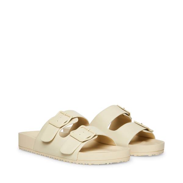 Sandały Damskie Steve Madden Teddy-t Bone Beżowe | SM-510ZE