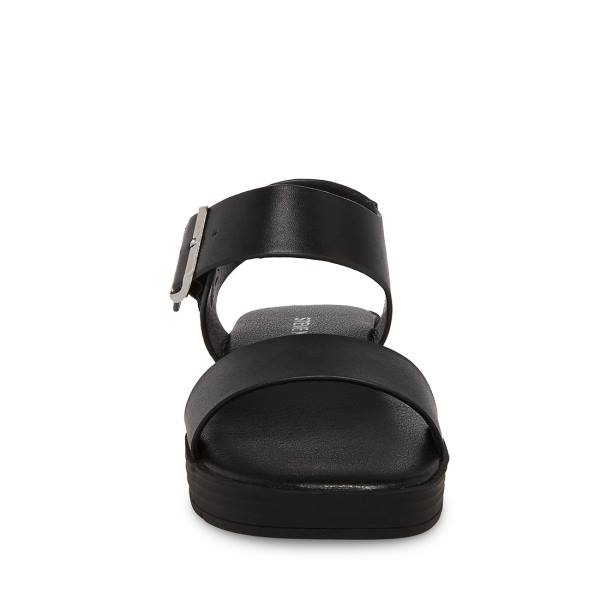 Sandały Dziecięce Steve Madden Jdestind Czarne | SM-237SQ