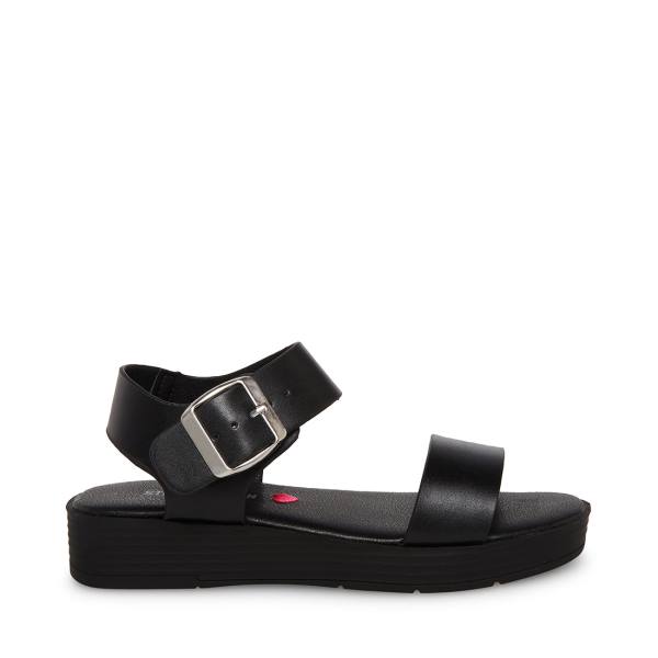 Sandały Dziecięce Steve Madden Jdestind Czarne | SM-237SQ