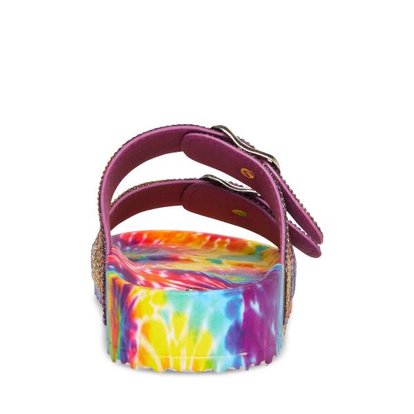 Sandały Dziecięce Steve Madden Jthriled Bright Głęboka Kolorowe | SM-162CR