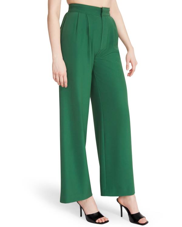 Spodnie Damskie Steve Madden High Waisted Trouser Zielone | SM-824VA