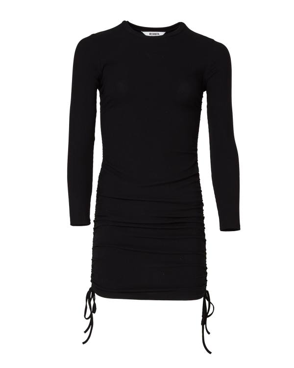 Sukienki Damskie Steve Madden Long Sleeve Mini Czarne | SM-729FC