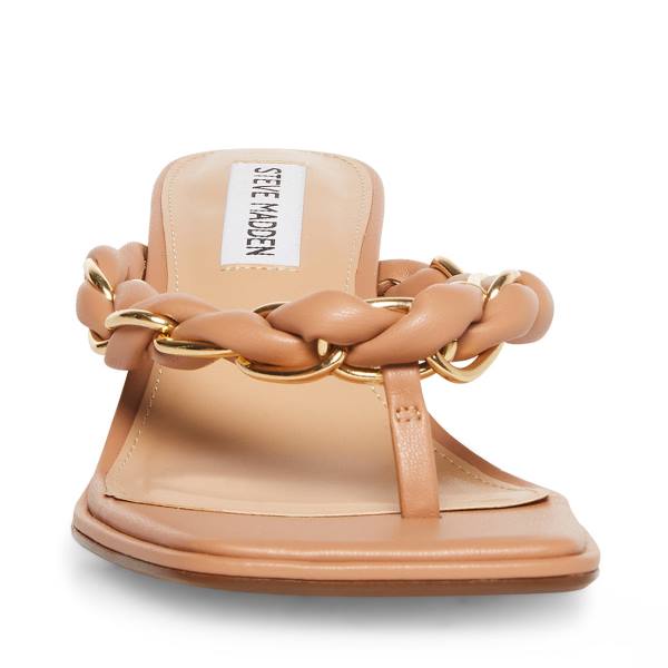 Szpilki Damskie Steve Madden Alenna Tan Heel Beżowe | SM-695HG