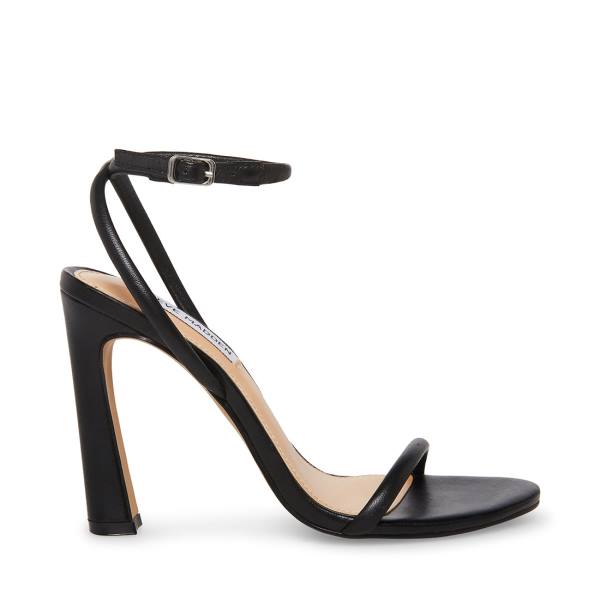 Szpilki Damskie Steve Madden Becky Skórzane Heel Czarne | SM-457TS