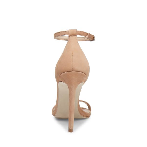 Szpilki Damskie Steve Madden Brandie Camel Nubuck Heel Brązowe | SM-539WP