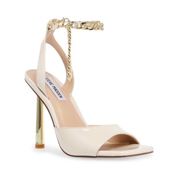 Szpilki Damskie Steve Madden Buoyant Bone Lakierowana Heel Beżowe | SM-625ST