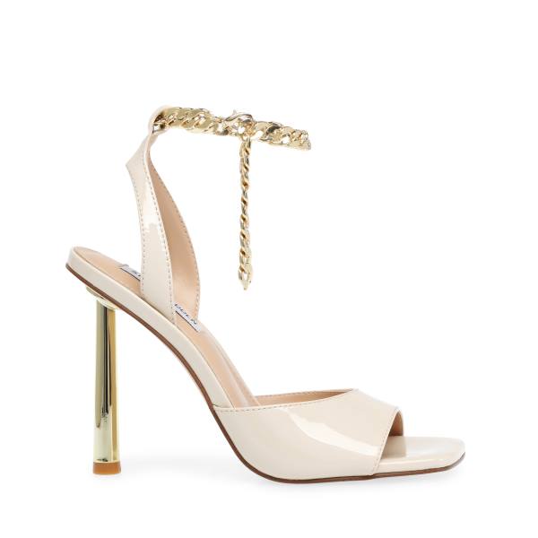 Szpilki Damskie Steve Madden Buoyant Bone Lakierowana Heel Beżowe | SM-625ST