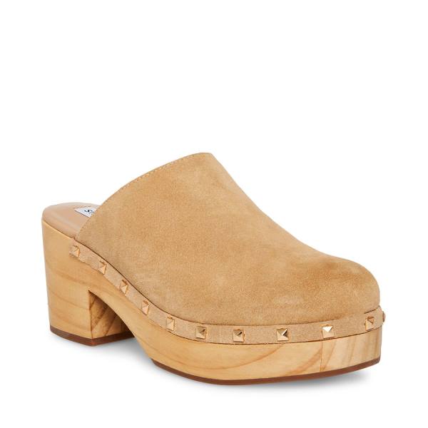 Szpilki Damskie Steve Madden Bushwick Taupe Zamszowe Heel Szare Brązowe | SM-641AT