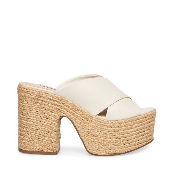 Szpilki Damskie Steve Madden Elzie Heel Białe | SM-023NO