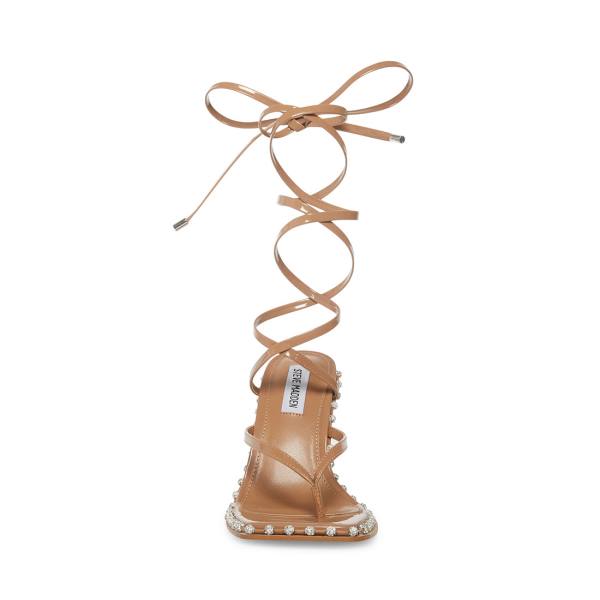 Szpilki Damskie Steve Madden Fancille Tan Lakierowana Heel Beżowe | SM-453XI