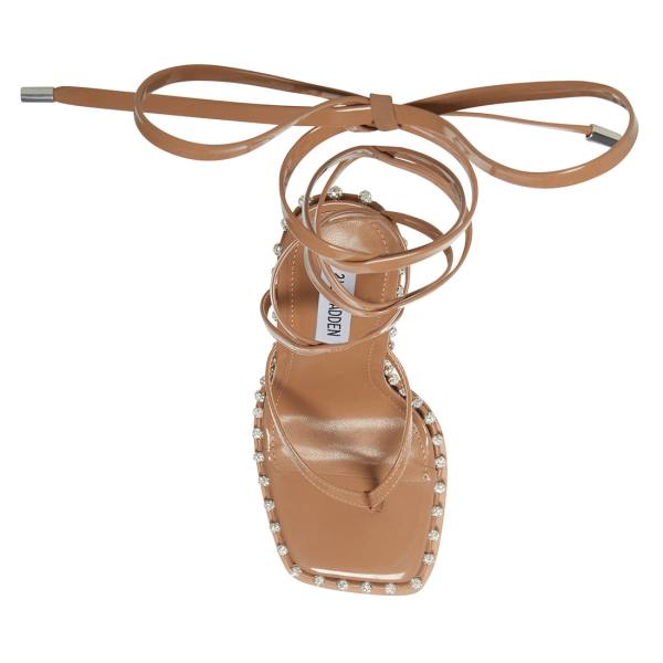 Szpilki Damskie Steve Madden Fancille Tan Lakierowana Heel Beżowe | SM-453XI