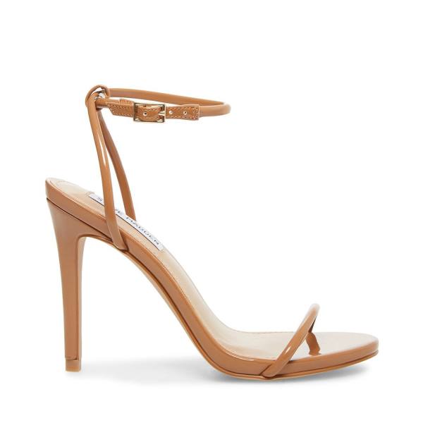 Szpilki Damskie Steve Madden Fate Camel Lakierowana Heel Brązowe | SM-410UP