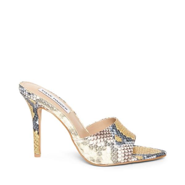 Szpilki Damskie Steve Madden Feisty Snake Heel Wąż | SM-453IS