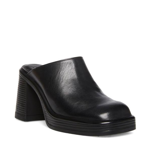 Szpilki Damskie Steve Madden Flirtie Skórzane Heel Czarne | SM-907NM