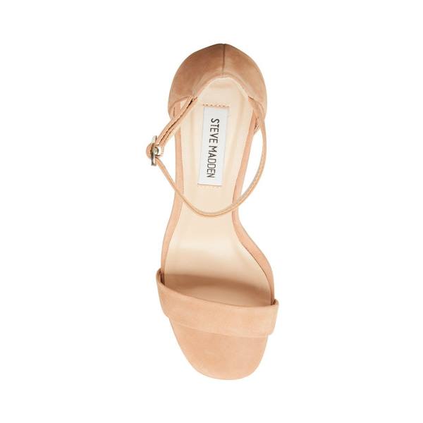 Szpilki Damskie Steve Madden Gracelynn Camel Nubuck Heel Brązowe | SM-483YU