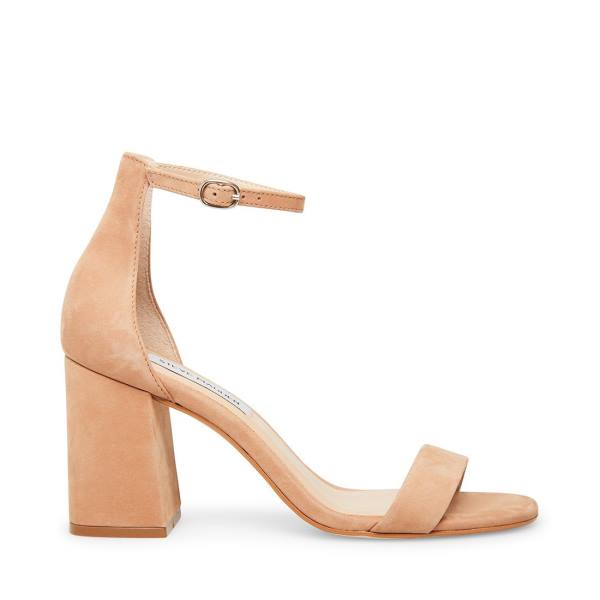 Szpilki Damskie Steve Madden Gracelynn Camel Nubuck Heel Brązowe | SM-483YU